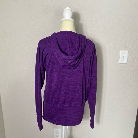 Athleta Heathered Purple Full Zip Hoodie W/ Thumbholes Women's Size Small - Picture 11 of 16